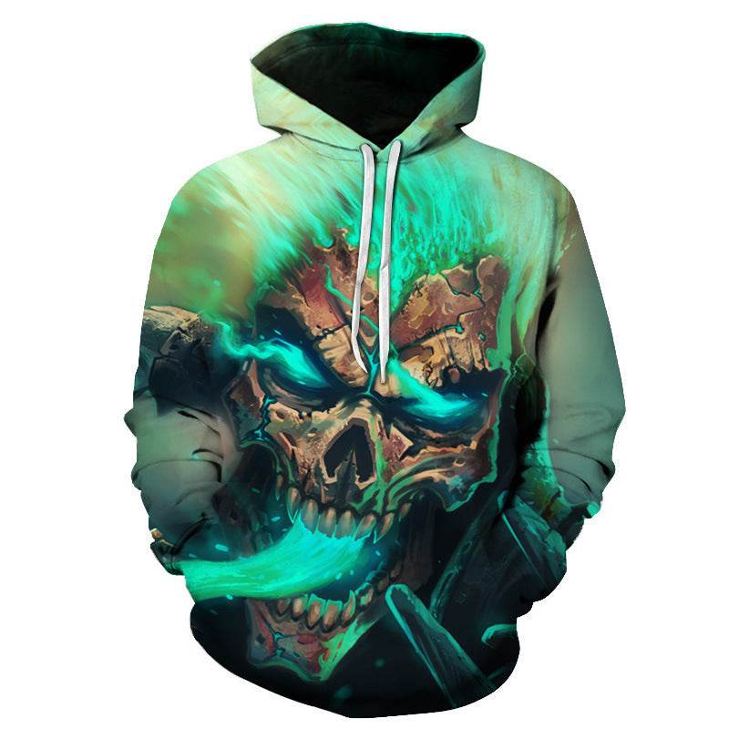 Spring and Autumn Men's 3D Sweatshirt European and American Plus Size Couple Hoodie - Mubimart