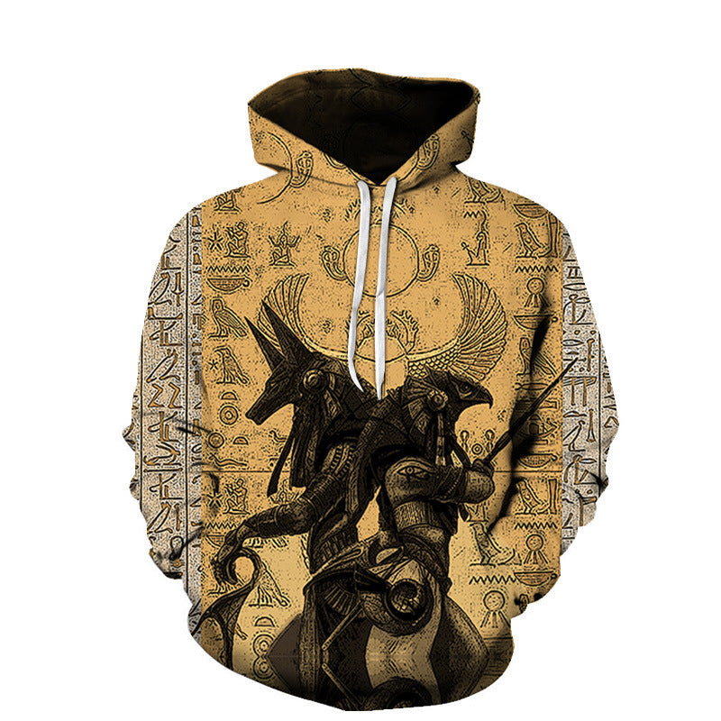 3D Digital Printing Plus Size long-sleeved Hooded Sweatshirt - Mubimart -  