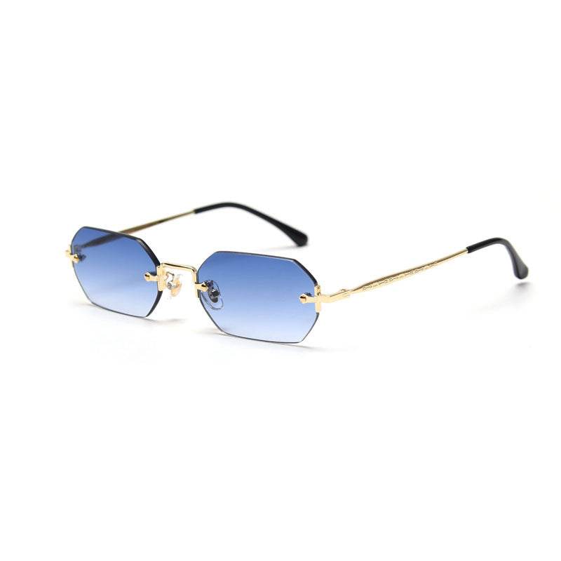Fashion Polygonal Rimless Sunglasses Women - Mubimart