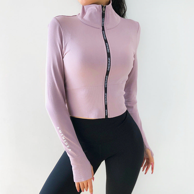 Women's Long Sleeve Slim Fitness Workout Top - Mubimart -  