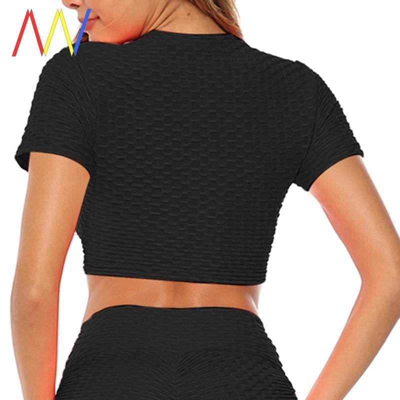 Tank Top Women Crop Gym Yoga Sport Bra Sports Shirts Workout - Mubimart