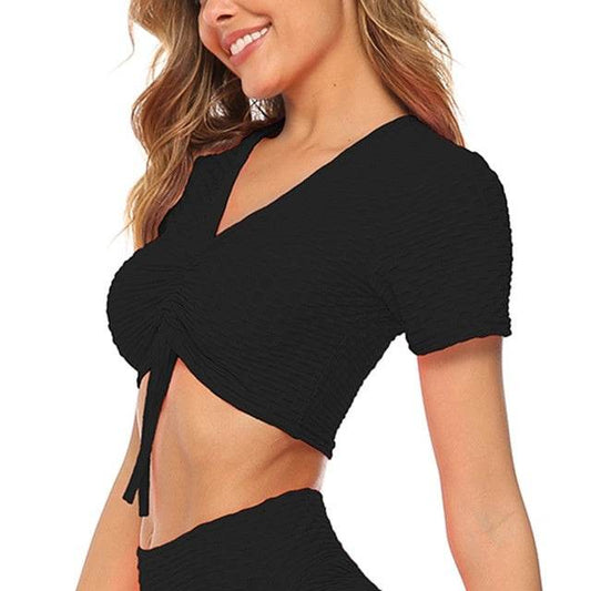 Tank Top Women Crop Gym Yoga Sport Bra Sports Shirts Workout - Mubimart