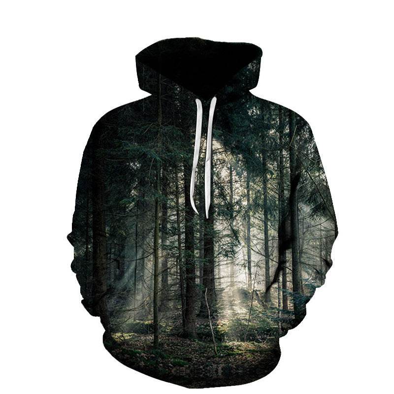 Beach Maple Leaf Couples Sport Sweaters Men And Women Casual Hoodies - Mubimart