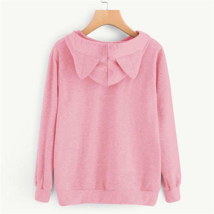 Long Sleeve Sweatshirt Hoodies Women Casual Crop Top - Mubimart -  