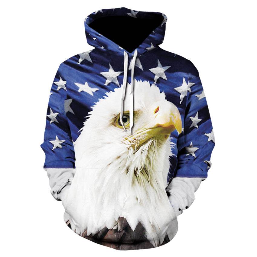 3D Digital Printing Hooded Sweatshirt Fashion Pullover Sweatshirt Sweatshirt - Mubimart