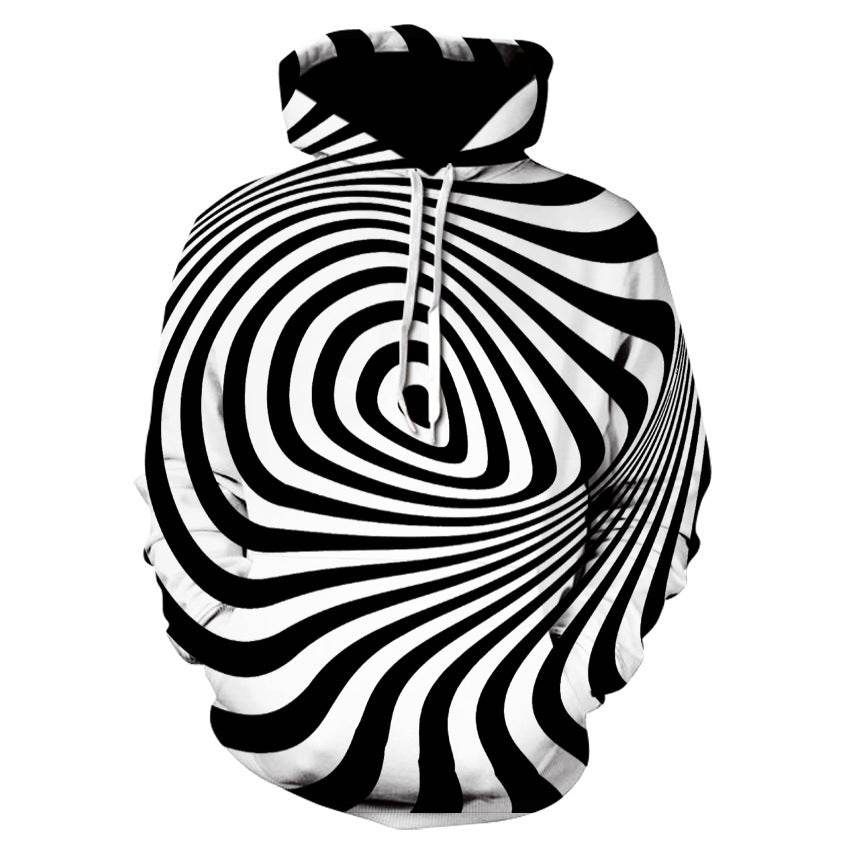 3D Digital Printing Hooded Sweatshirt Fashion Pullover Sweatshirt Sweatshirt - Mubimart
