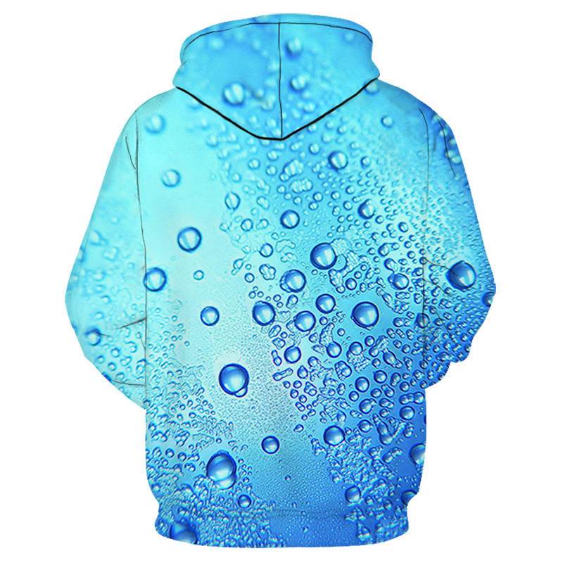 European And American Liquid Bead Print Sweatshirt - Mubimart