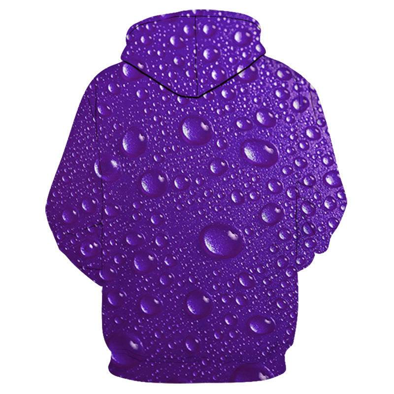 European And American Liquid Bead Print Sweatshirt - Mubimart