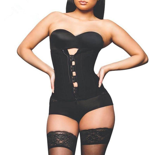 Corset Body Shaper Zipper Slim Belt Waist Shapewear Women - Mubimart