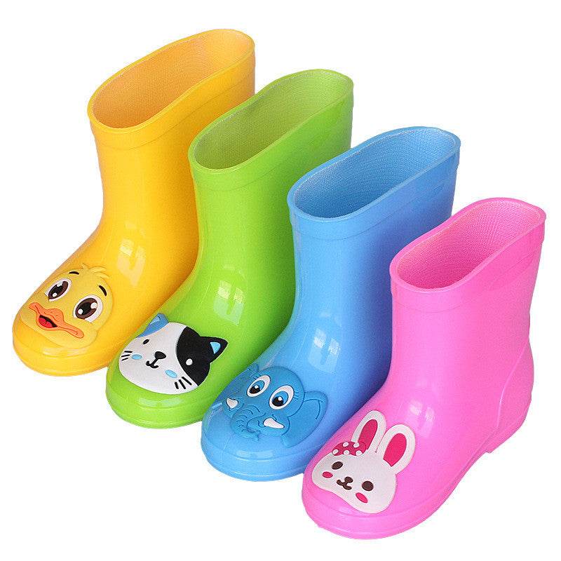 Little Yellow Duck Rain Boots Cute Water Boots Children Rain Boots - Mubimart