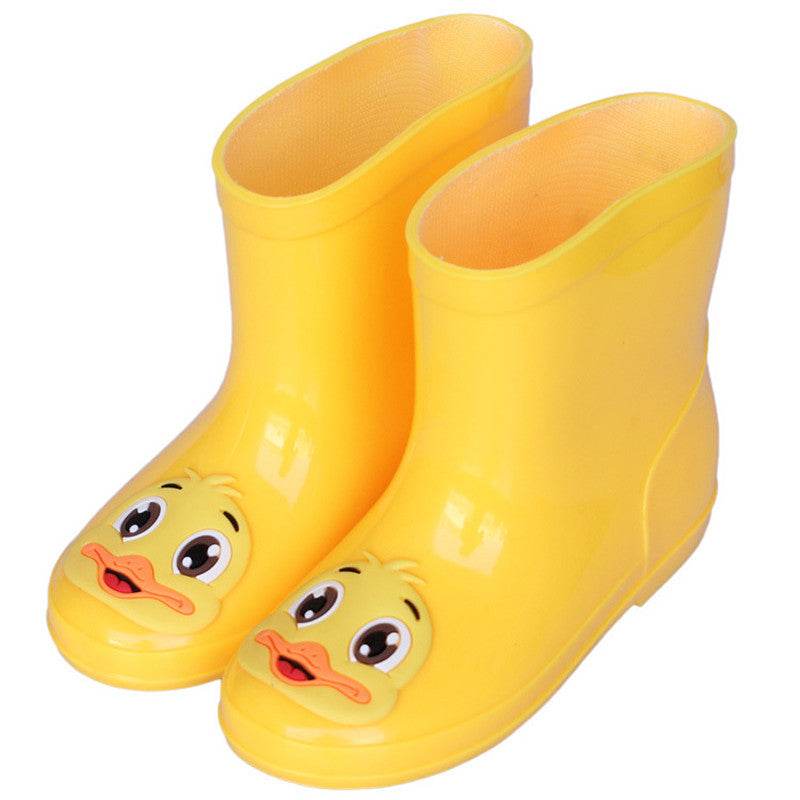 Little Yellow Duck Rain Boots Cute Water Boots Children Rain Boots - Mubimart