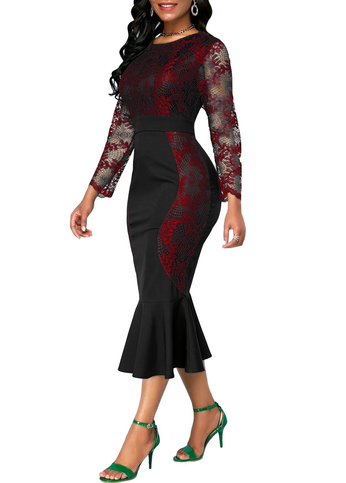 Autumn Summer Dress Women Casual Plus Size Slim Office Bodycon - Mubimart - Bodycon Dress 