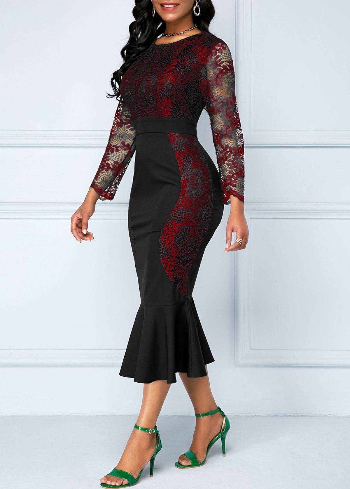 Autumn Summer Dress Women Casual Plus Size Slim Office Bodycon - Mubimart