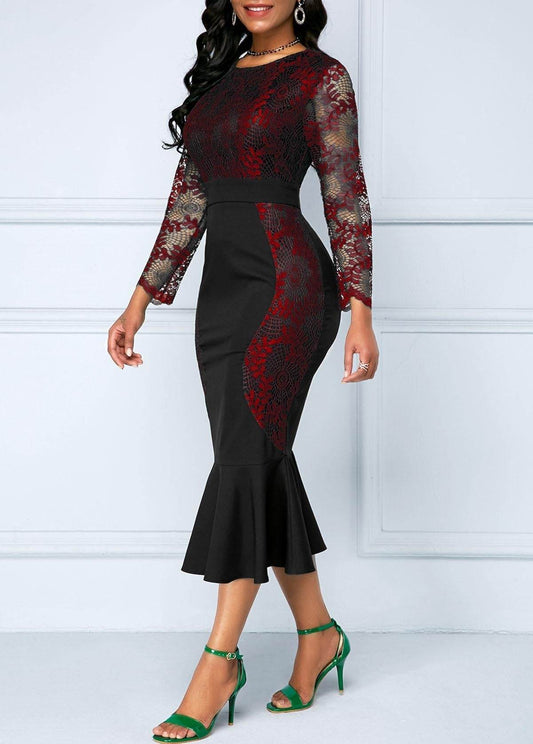 Autumn Summer Dress Women Casual Plus Size Slim Office Bodycon - Mubimart