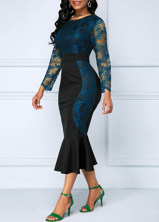 Autumn Summer Dress Women Casual Plus Size Slim Office Bodycon - Mubimart