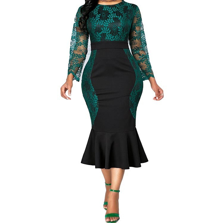 Autumn Summer Dress Women Casual Plus Size Slim Office Bodycon - Mubimart -  