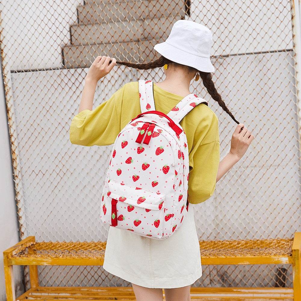 Fruit Print Backpack Women - Mubimart