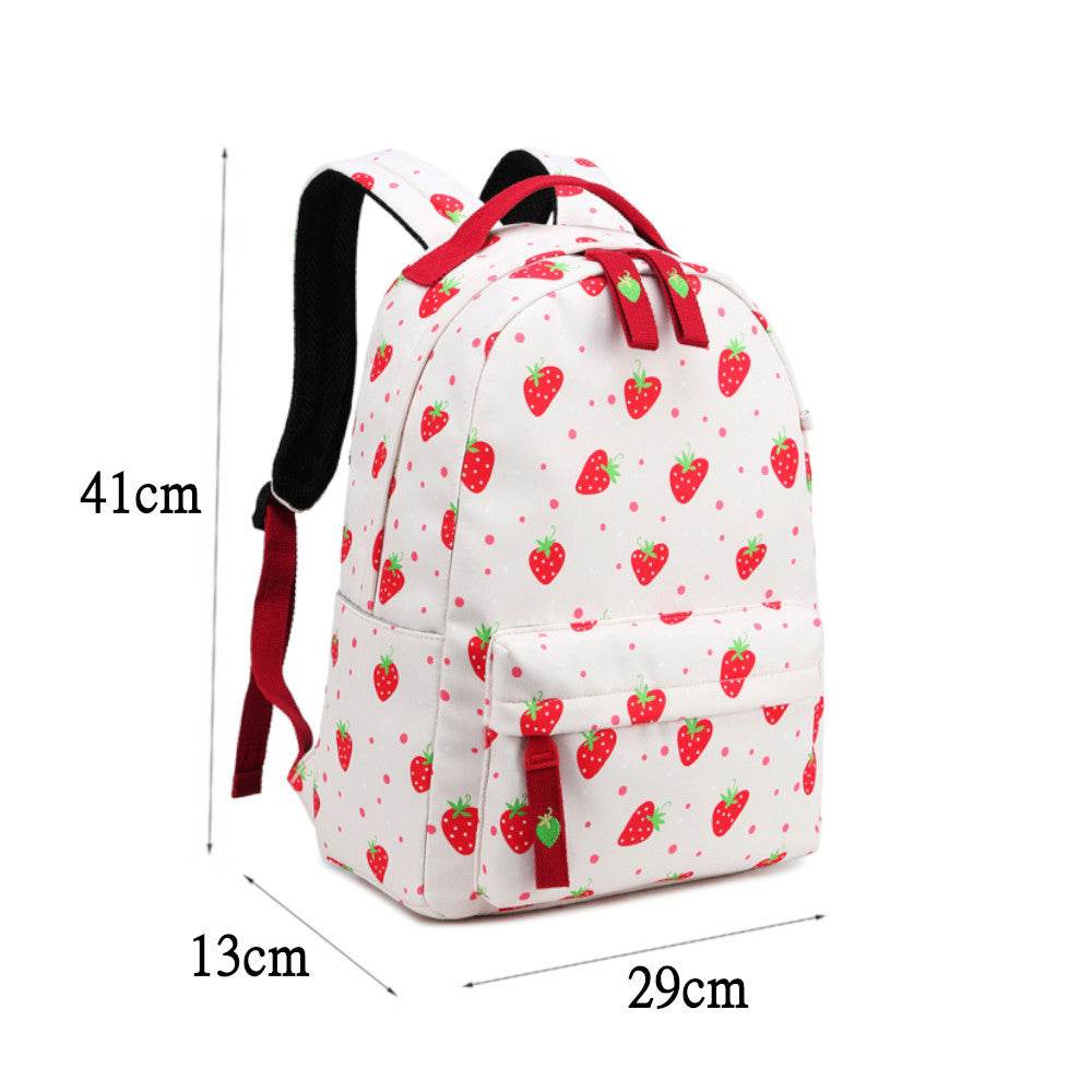 Fruit Print Backpack Women - Mubimart