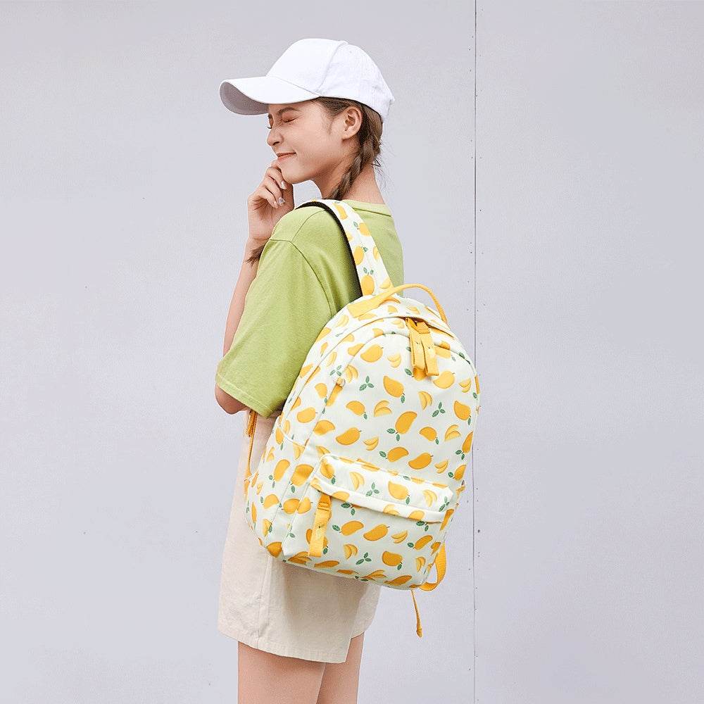 Fruit Print Backpack Women - Mubimart