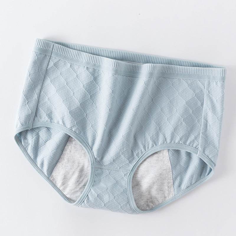 Women's Physical Pants Side Leak Proof Midwaist Cotton Breathable Briefs - Mubimart