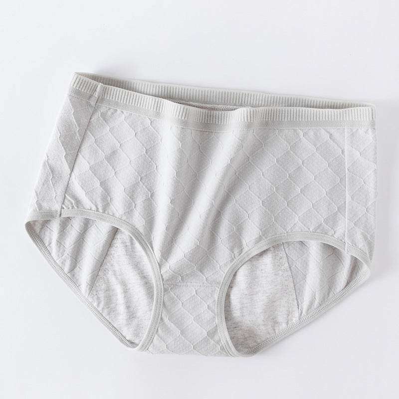 Women's Physical Pants Side Leak Proof Midwaist Cotton Breathable Briefs - Mubimart