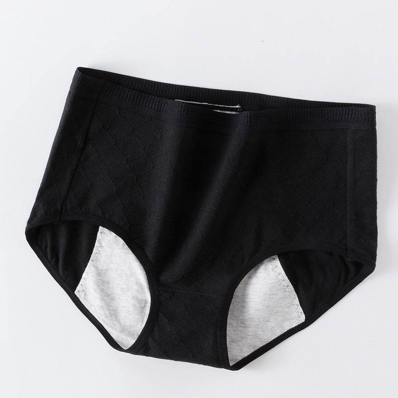 Women's Physical Pants Side Leak Proof Midwaist Cotton Breathable Briefs - Mubimart