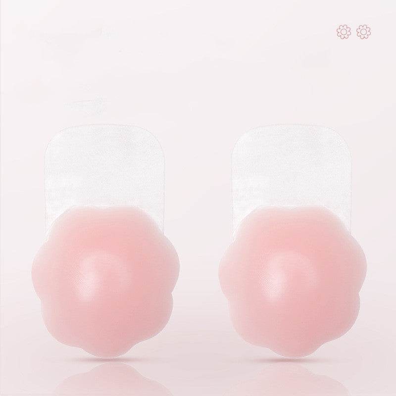 Reusable Self Adhesive Silicone Lift Up Breast Nipple Cover Bra Pad Invisible Breast Petals For Party Dress - Mubimart