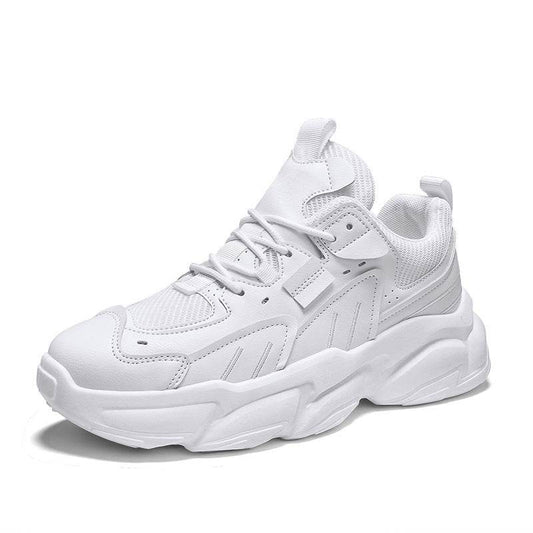 Spring And Summer New Mens Fashion Trend Casual Shoes Mesh Platform Sneakers - Mubimart