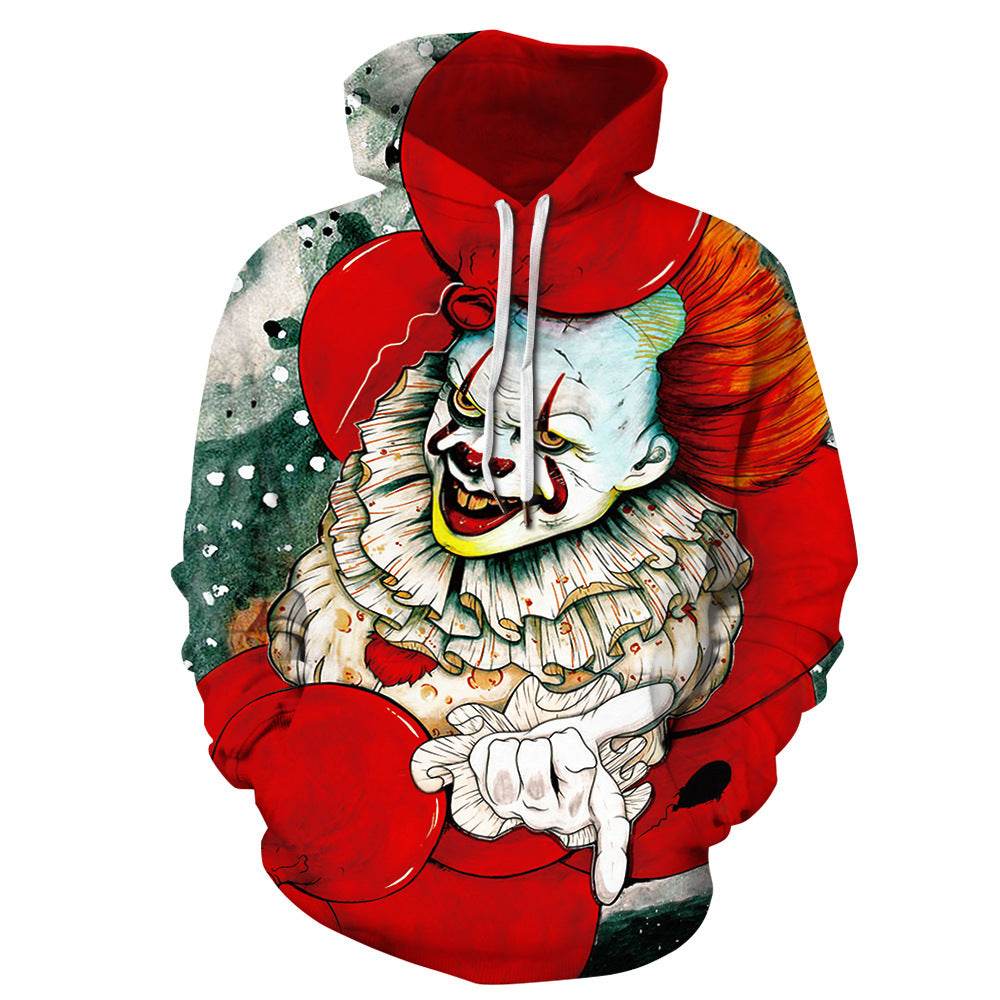 Hooded Sweatshirt Printed Loose Plus Size Fitness Sweatshirt - Mubimart