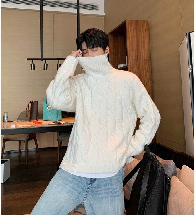 Korean Style Loose Lazy Knit Sweater Base - Mubimart