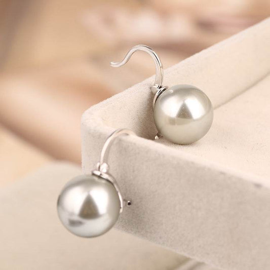 Fashion Explosion Single Pearl Ear Hoop Earring Women Earrings Jewelry - Mubimart