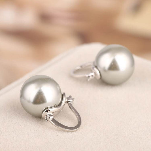 Fashion Explosion Single Pearl Ear Hoop Earring Women Earrings Jewelry - Mubimart