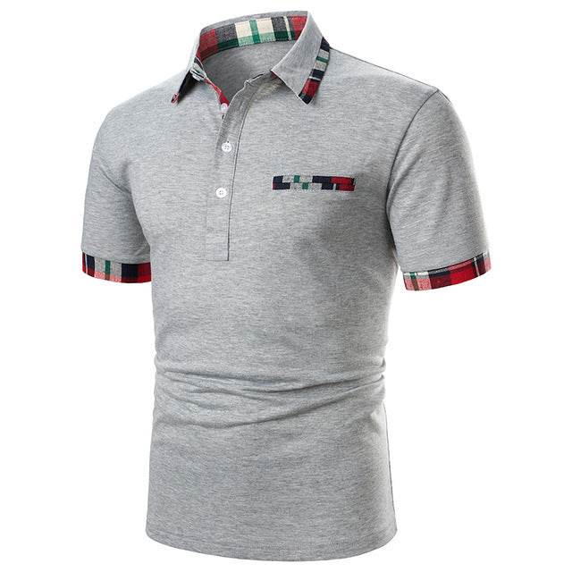 Men Polo Men Shirt Short Sleeve Polo Shirt - Mubimart