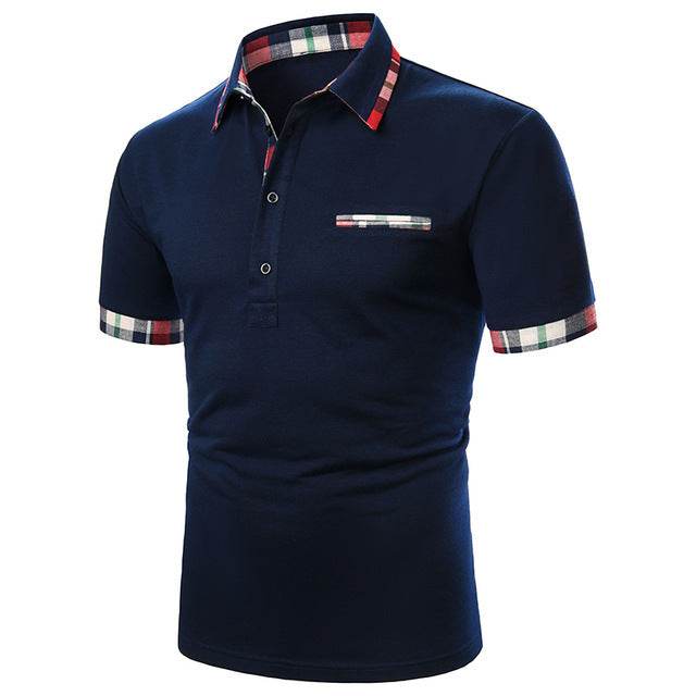 Men Polo Men Shirt Short Sleeve Polo Shirt - Mubimart