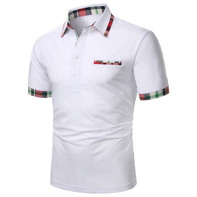 Men Polo Men Shirt Short Sleeve Polo Shirt - Mubimart