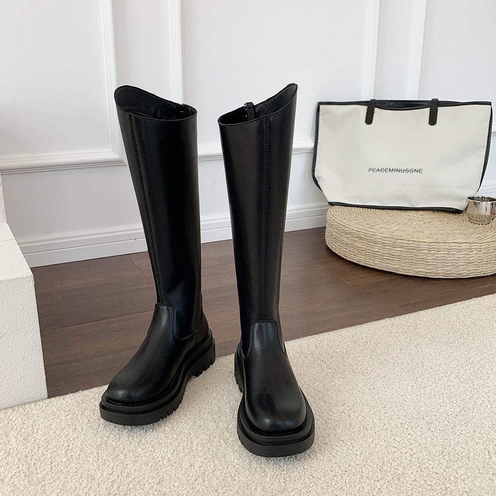 Handsome Tall Knight Boots - Mubimart