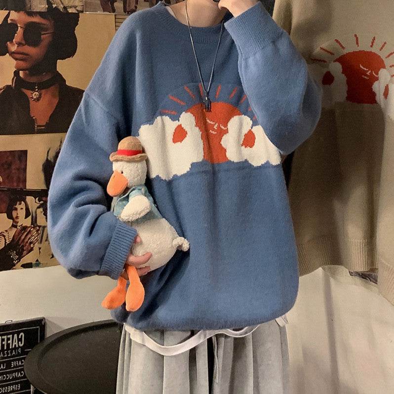 Casual Pullover Sweater - Mubimart