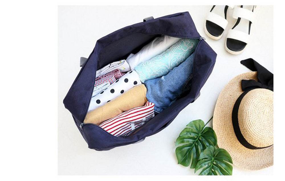Portable Folding Storage Bag Large Capacity Duffel Bag - Mubimart
