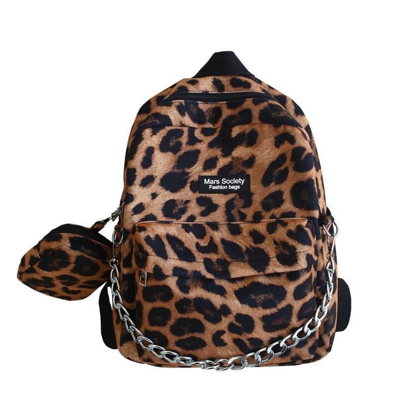 Korean Style Fashion Personality College Style Large-capacity Pattern Backpack - Mubimart