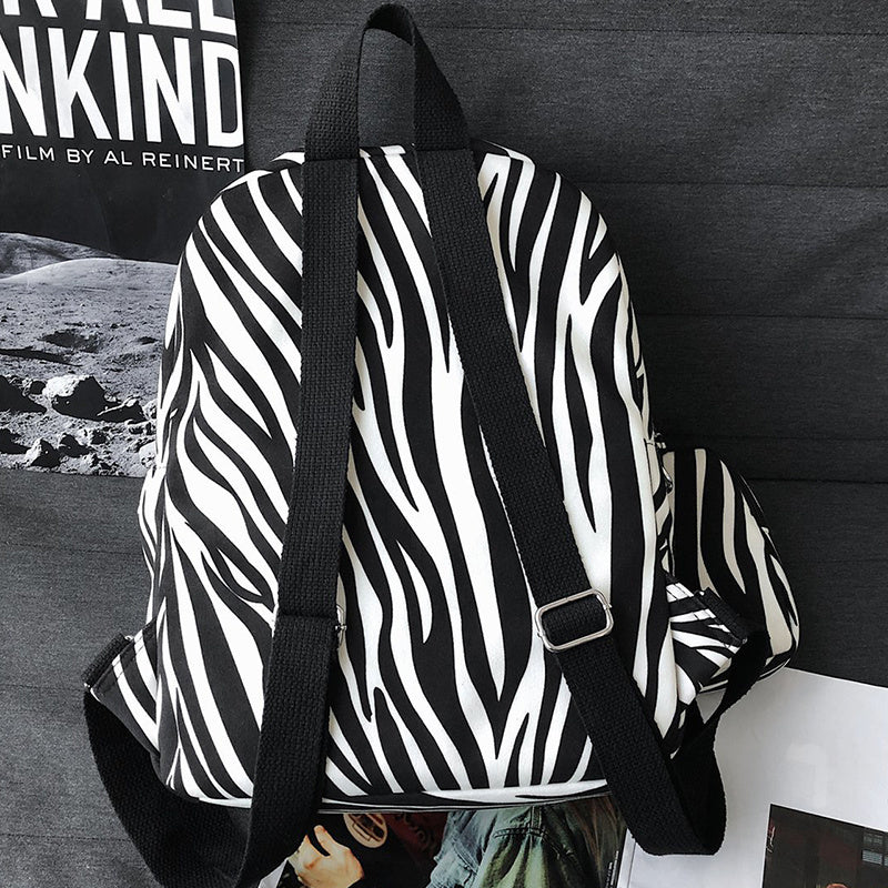 Korean Style Fashion Personality College Style Large-capacity Pattern Backpack