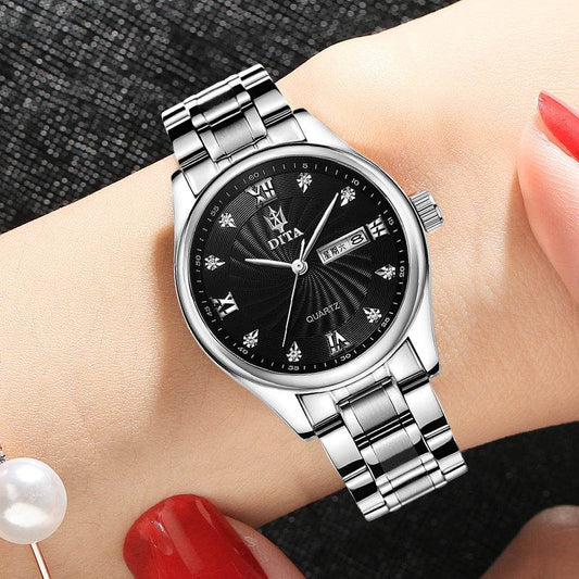 New Couple Models A Pair Of Watches Men's and Women's Watches Waterproof Watches - Mubimart