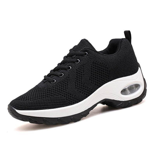 Air Cushion Heightening Shoes Women Breathable Dancing Shoes Outdoor Sports Shoes - Mubimart