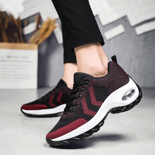 Air Cushion Erhöhung Schuhe Frauen Atmungsaktive Tanzschuhe Outdoor-Sportschuhe