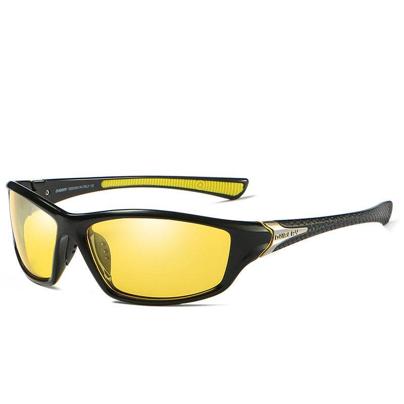 DUBERY Square Sports Style Polarized Sunglasses Men Brand Original Design Sun Glasses Male Ultralight Glasses Frame Goggles - Mubimart