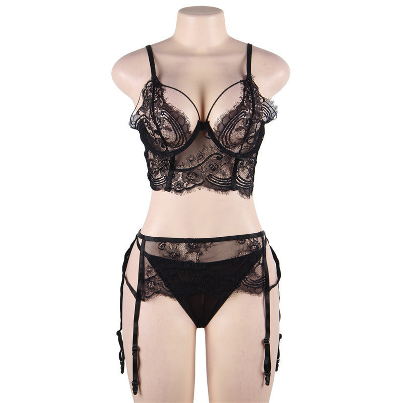 Big Size Breasted Garter Belt Sexy Lingerie Sexy Suit - Mubimart -  