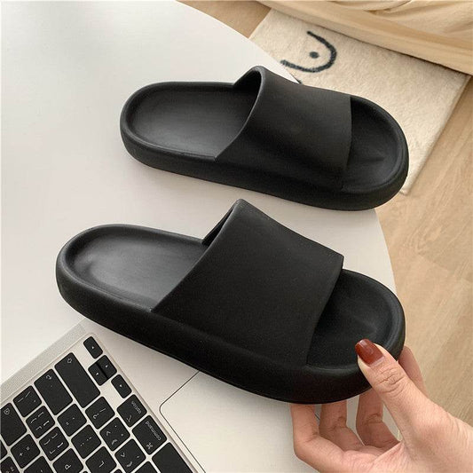 Thick - Soled Indoor Home With Non - Slip Bath Soft - Soled Slippers - Mubimart