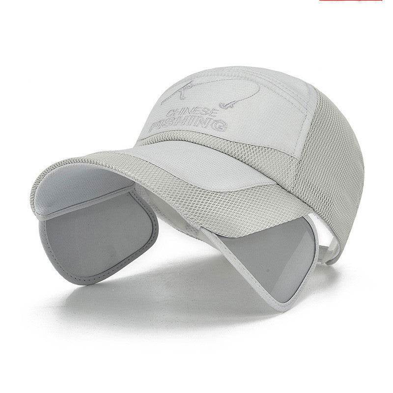 Summer Outdoor Mesh Hat Baseball Cap Men's Sun Hat Travel Sunshade Cap - Mubimart