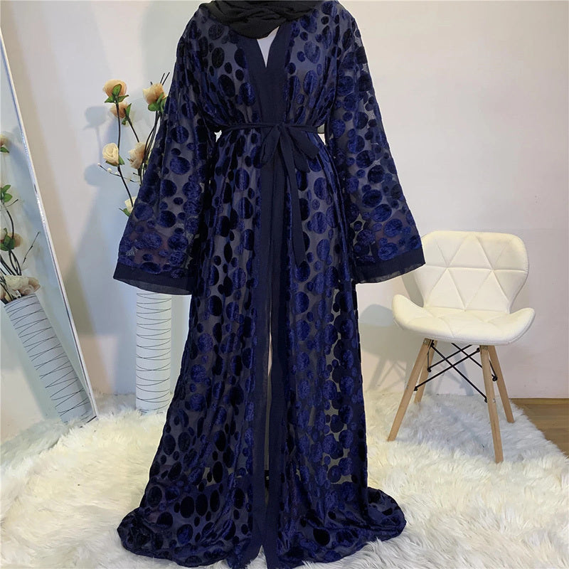 Dubai Women Clothing Maxi Long Kaftan Abaya Malaysian Robe Cardigan - Mubimart -  