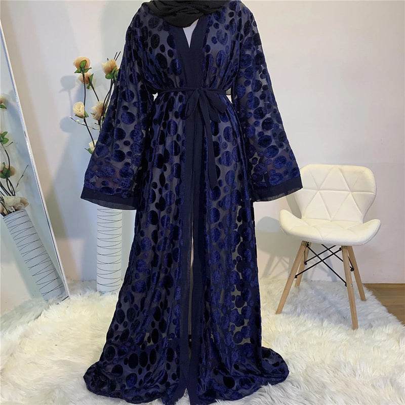 Dubai Women Clothing Maxi Long Kaftan Abaya Malaysian Robe Cardigan - Mubimart