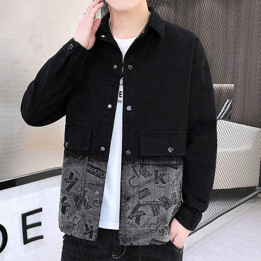 Mens Denim Jacket New Spring Korean Version Of The Trend Of All-Match Casual Spring And Autumn Mens Jackets - Mubimart